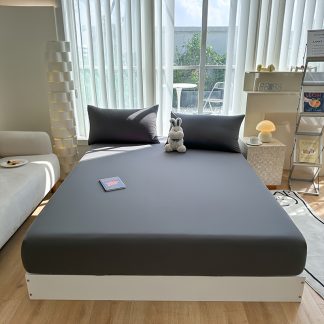 1pc New Skin-Friendly, Soft, and Comfortable Fitted Sheet, Suitable for Bedroom Mattress Protector