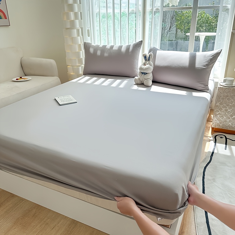 1pc New Skin-Friendly, Soft, and Comfortable Fitted Sheet, Suitable for Bedroom Mattress Protector - Image 23