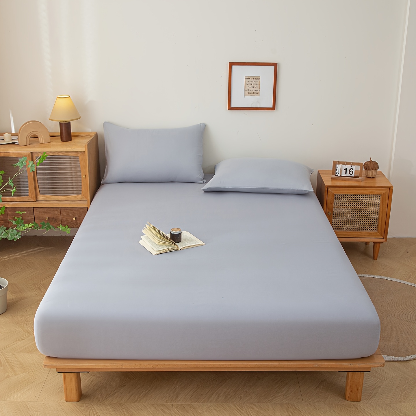 1pc New Skin-Friendly, Soft, and Comfortable Fitted Sheet, Suitable for Bedroom Mattress Protector - Image 7