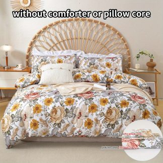 3pcs Mantingyou Printed Duvet Cover Set Without Filling or Pillowcase