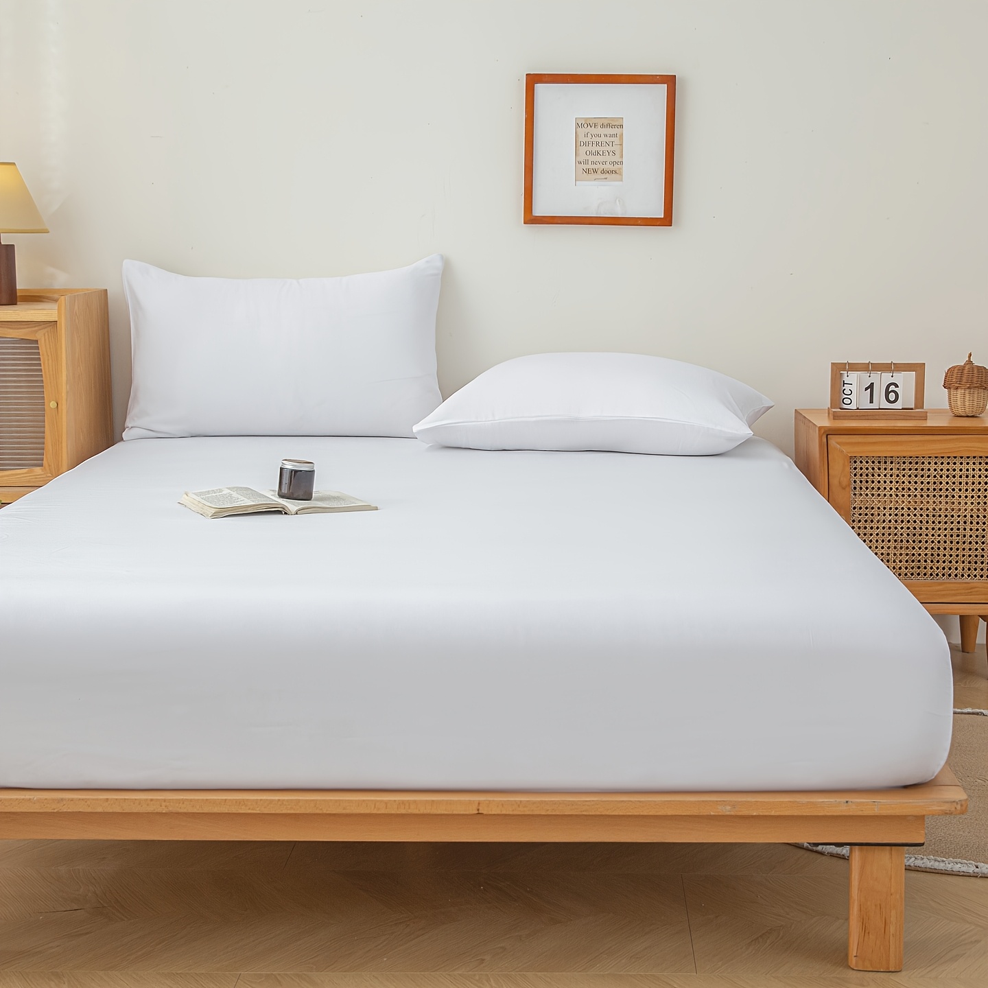 1pc New Skin-Friendly, Soft, and Comfortable Fitted Sheet, Suitable for Bedroom Mattress Protector - Image 5