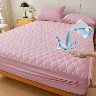 Modern Soft Fitted Sheet - One-Piece Blue Breathable Black Mattress Cover With Diagonal Grid Pattern, Bedroom Use As Solid Color Protector, Cover, Bedspread & Protective Case, Safeguards Mattress, 7 Colors Available (Excluding Pillowcase)