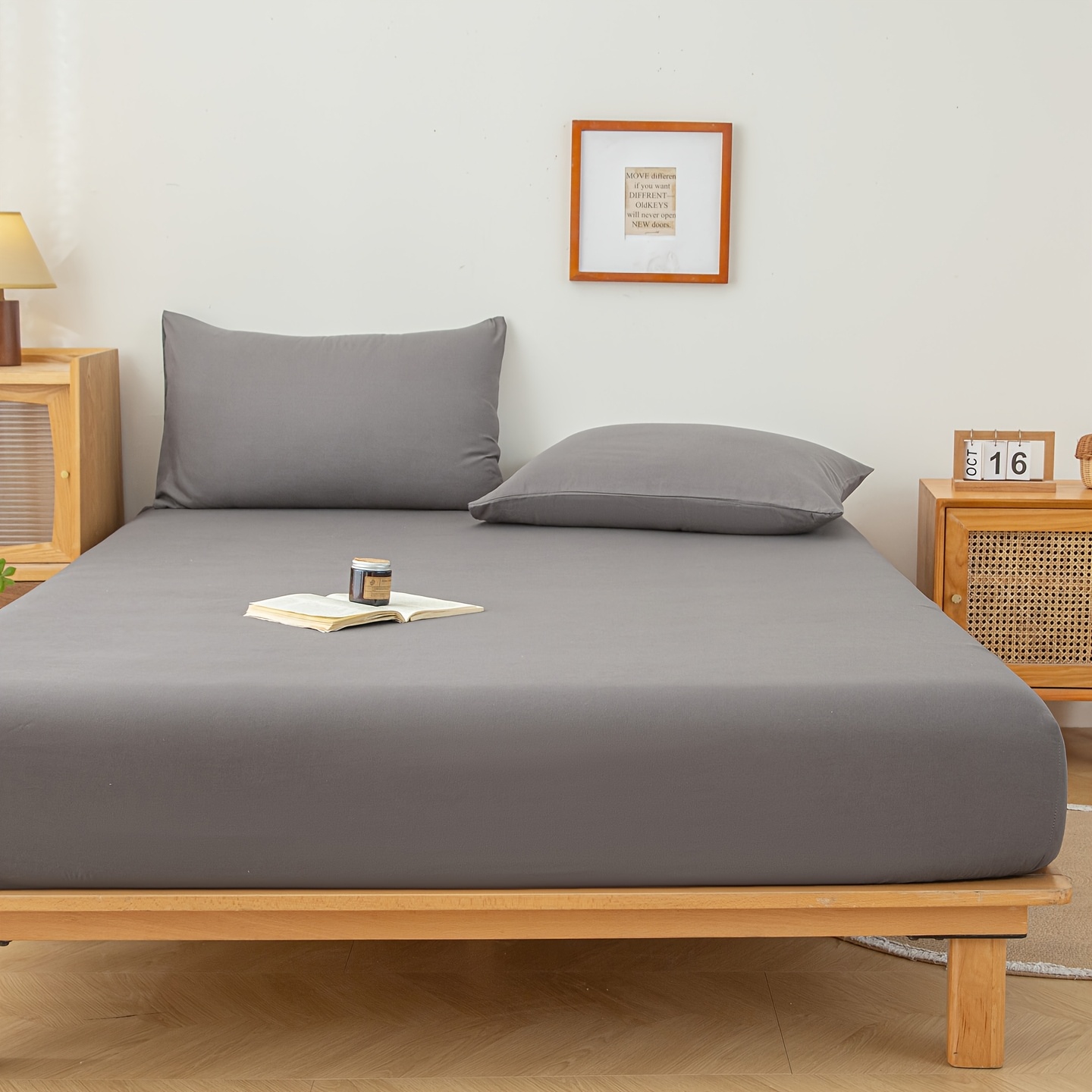1pc New Skin-Friendly, Soft, and Comfortable Fitted Sheet, Suitable for Bedroom Mattress Protector - Image 9