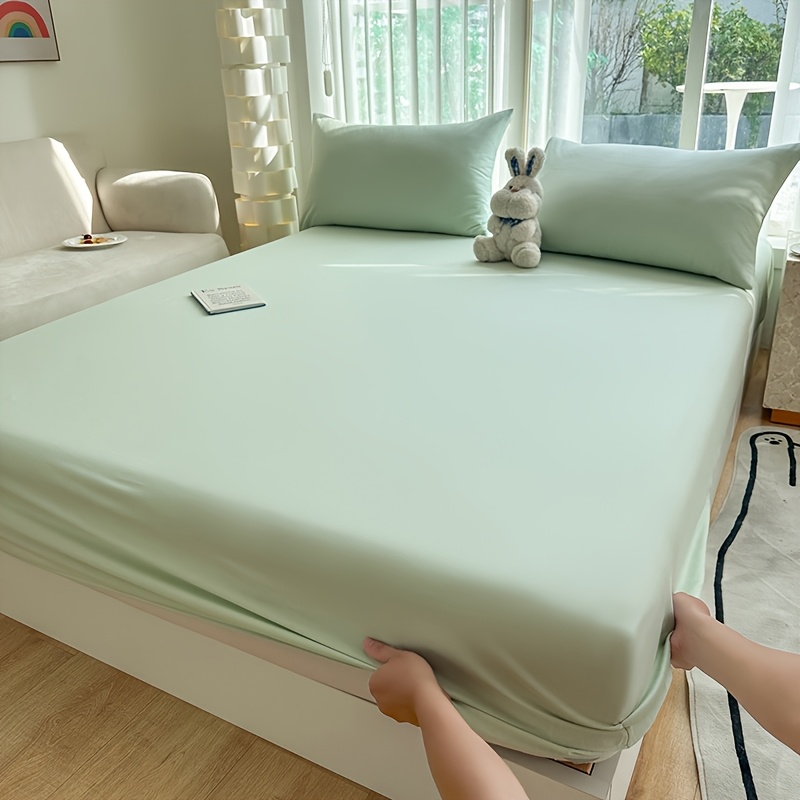 1pc New Skin-Friendly, Soft, and Comfortable Fitted Sheet, Suitable for Bedroom Mattress Protector - Image 20