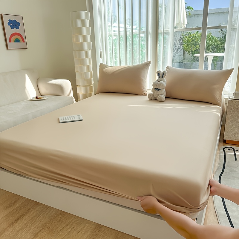 1pc New Skin-Friendly, Soft, and Comfortable Fitted Sheet, Suitable for Bedroom Mattress Protector - Image 26