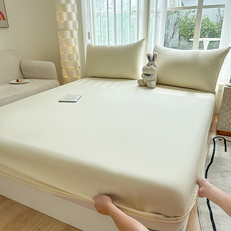 1pc New Skin-Friendly, Soft, and Comfortable Fitted Sheet, Suitable for Bedroom Mattress Protector - Image 25