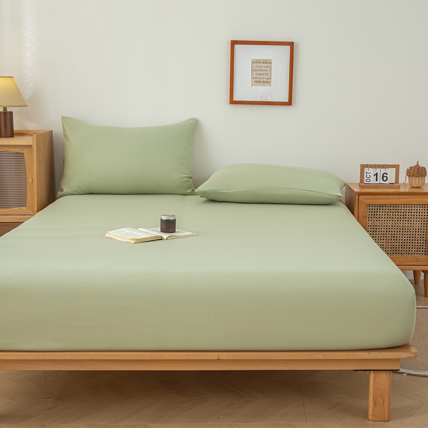 1pc New Skin-Friendly, Soft, and Comfortable Fitted Sheet, Suitable for Bedroom Mattress Protector - Image 3