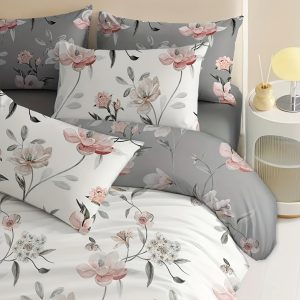 New Duvet Cover 3pcs Set (1pc Duvet Cover And 2pcs Pillowcases), All-Season