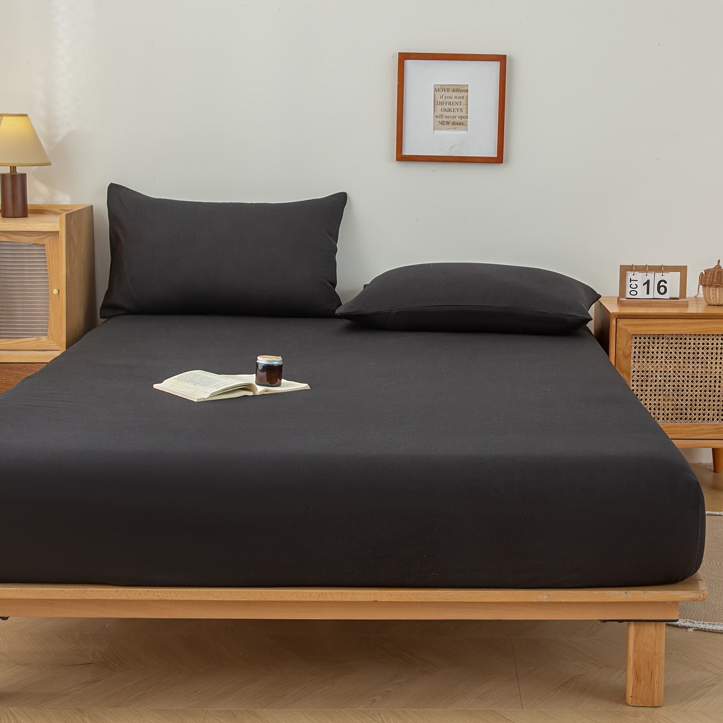 1pc New Skin-Friendly, Soft, and Comfortable Fitted Sheet, Suitable for Bedroom Mattress Protector - Image 31